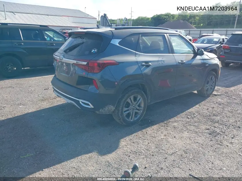 2021 Kia Seltos S VIN: KNDEUCAA1M7203964 Lot: 45204555