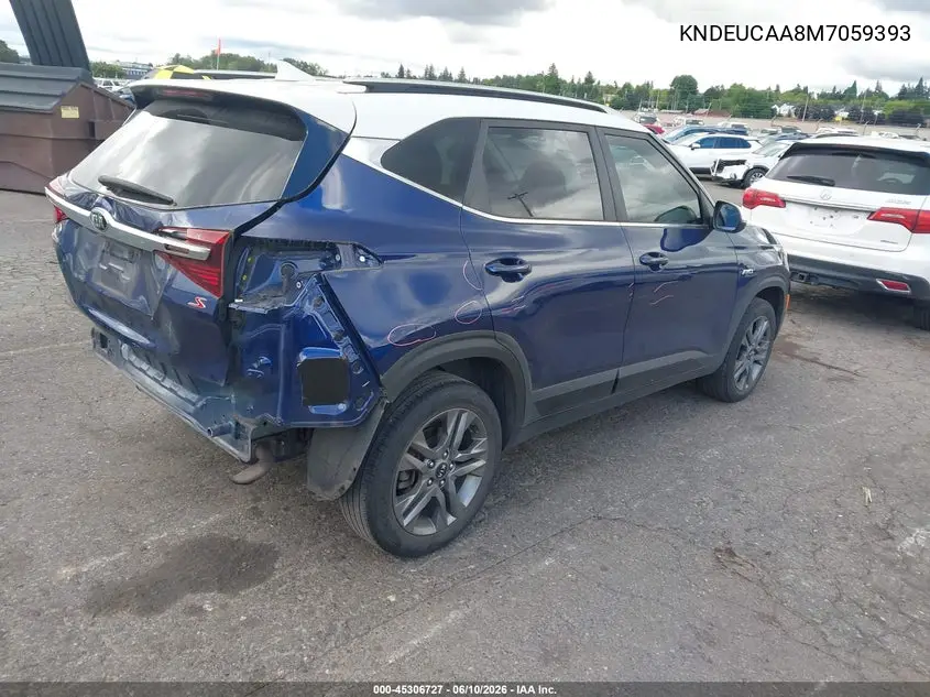 2021 Kia Seltos S VIN: KNDEUCAA8M7059393 Lot: 45306727