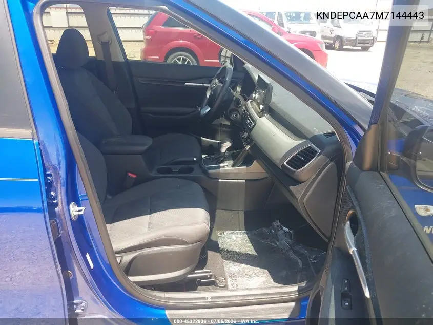 2021 Kia Seltos Lx VIN: KNDEPCAA7M7144443 Lot: 45322936