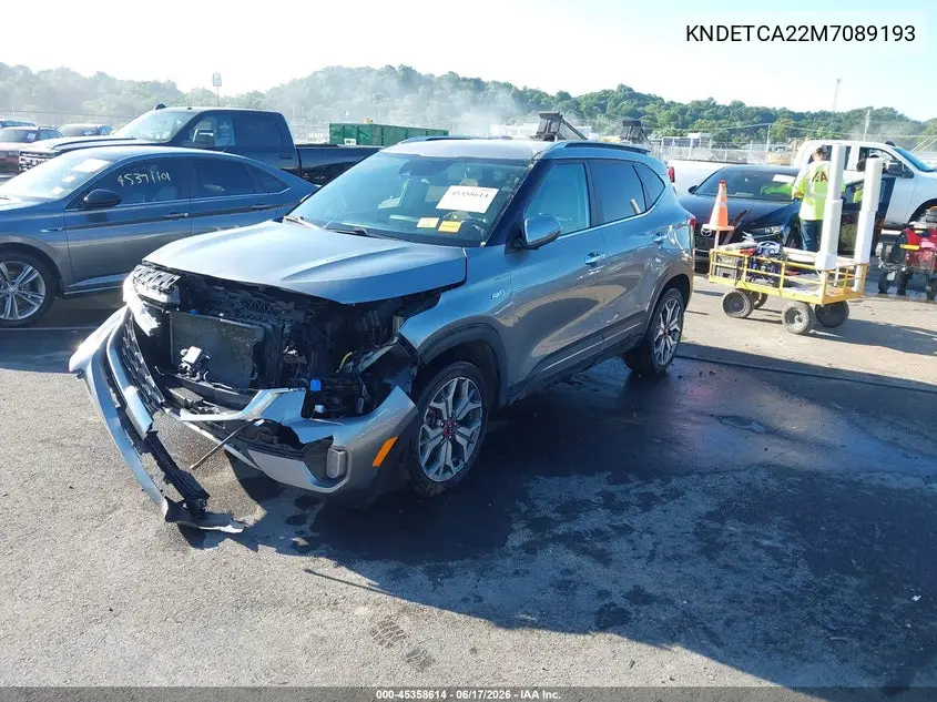 2021 Kia Seltos Sx Turbo VIN: KNDETCA22M7089193 Lot: 45358614