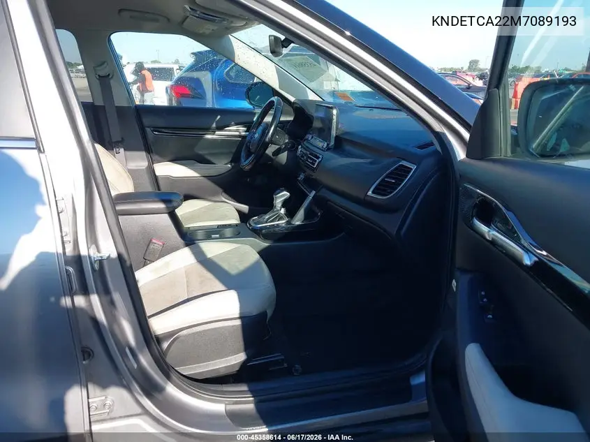 2021 Kia Seltos Sx Turbo VIN: KNDETCA22M7089193 Lot: 45358614
