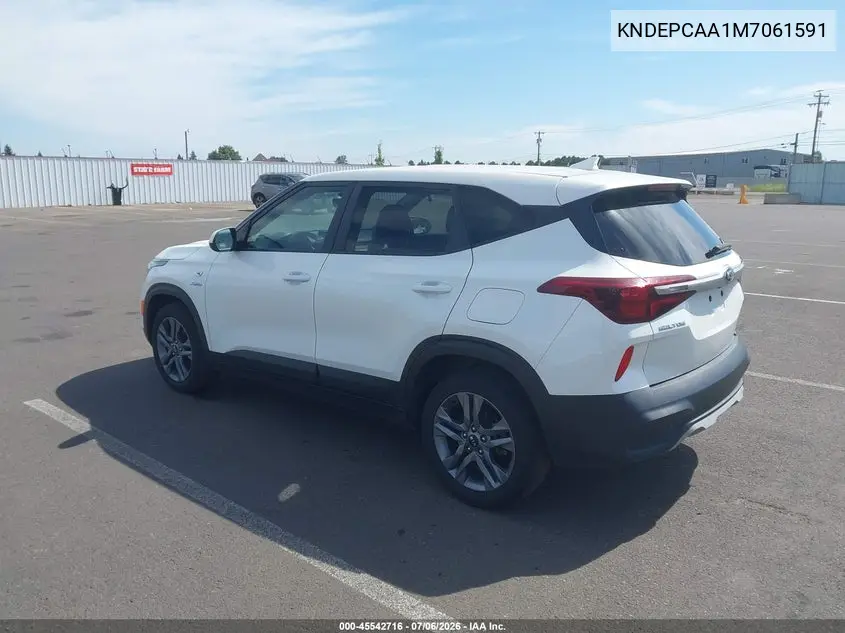 2021 Kia Seltos Lx VIN: KNDEPCAA1M7061591 Lot: 45542716