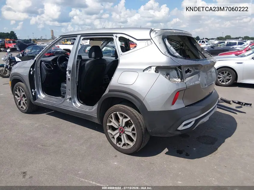 2021 Kia Seltos Sx Turbo VIN: KNDETCA23M7060222 Lot: 45581058