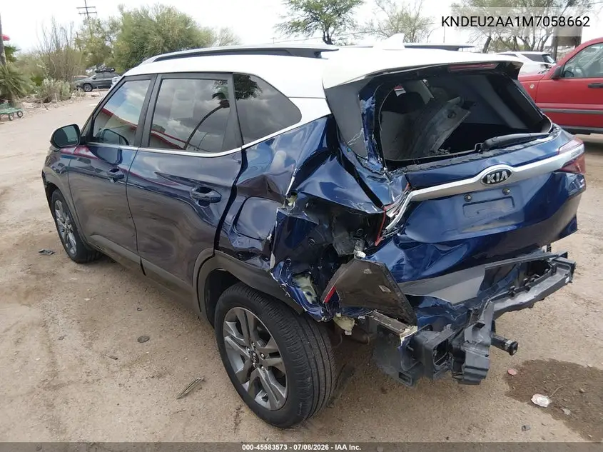 2021 Kia Seltos S VIN: KNDEU2AA1M7058662 Lot: 45583573