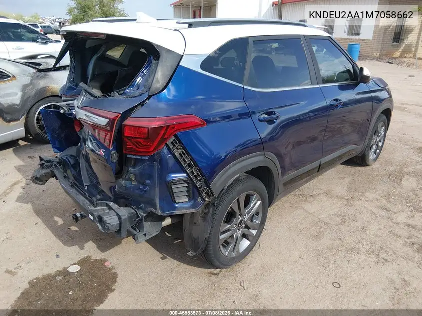 2021 Kia Seltos S VIN: KNDEU2AA1M7058662 Lot: 45583573