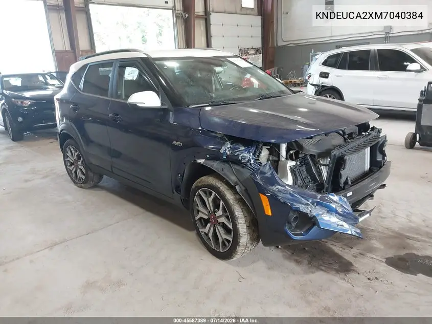 2021 Kia Seltos S Turbo VIN: KNDEUCA2XM7040384 Lot: 45587389
