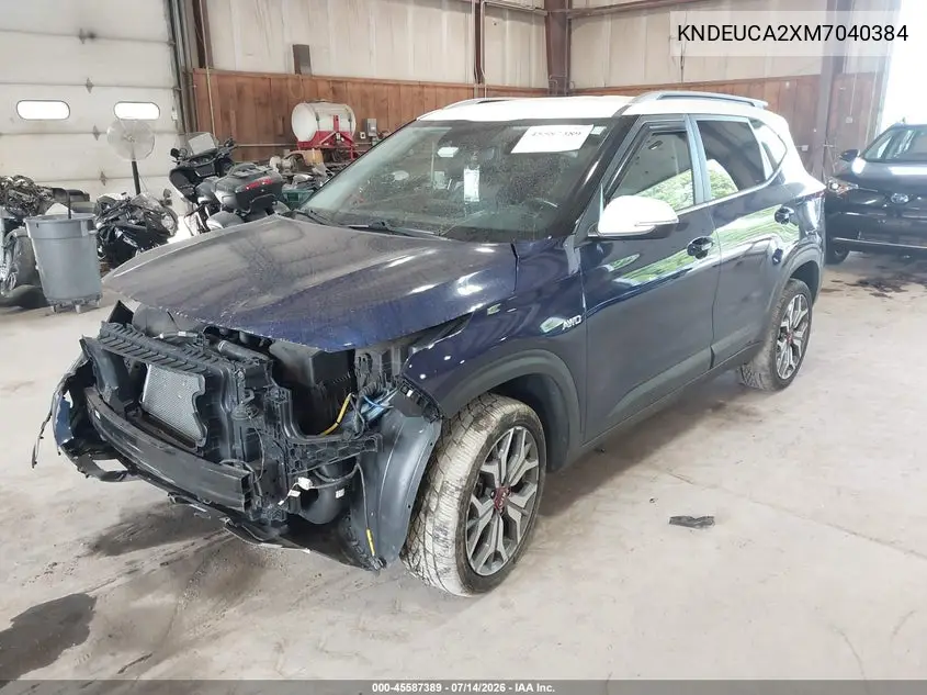 2021 Kia Seltos S Turbo VIN: KNDEUCA2XM7040384 Lot: 45587389