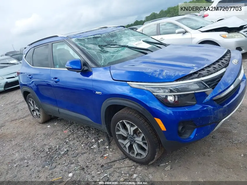 2021 Kia Seltos Ex VIN: KNDERCAA2M7207703 Lot: 45593595