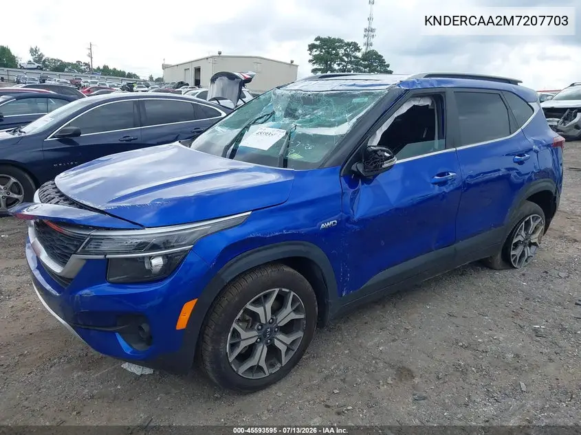 2021 Kia Seltos Ex VIN: KNDERCAA2M7207703 Lot: 45593595