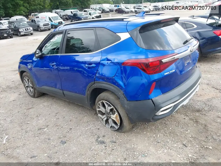 2021 Kia Seltos Ex VIN: KNDERCAA2M7207703 Lot: 45593595