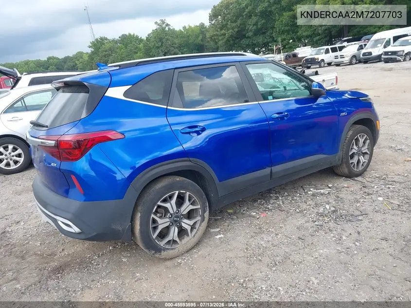 2021 Kia Seltos Ex VIN: KNDERCAA2M7207703 Lot: 45593595