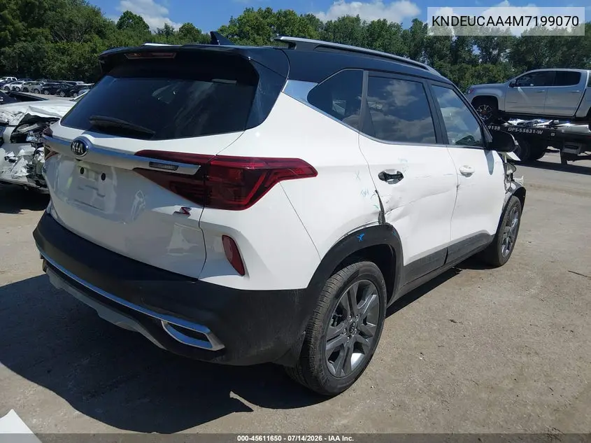 2021 Kia Seltos S VIN: KNDEUCAA4M7199070 Lot: 45611650