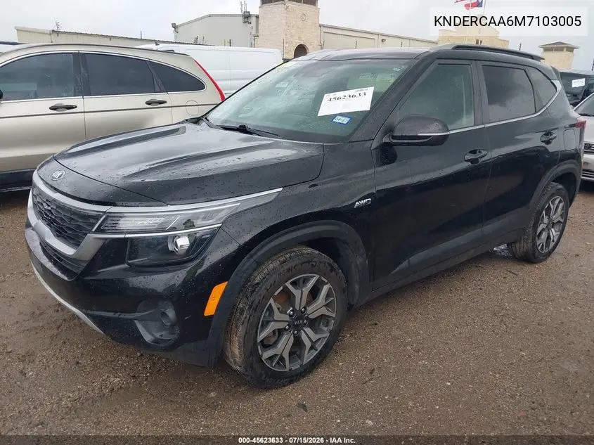 2021 Kia Seltos Ex VIN: KNDERCAA6M7103005 Lot: 45623633