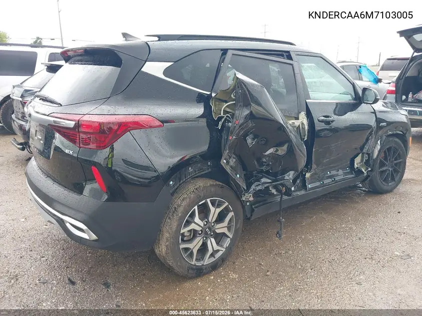 2021 Kia Seltos Ex VIN: KNDERCAA6M7103005 Lot: 45623633
