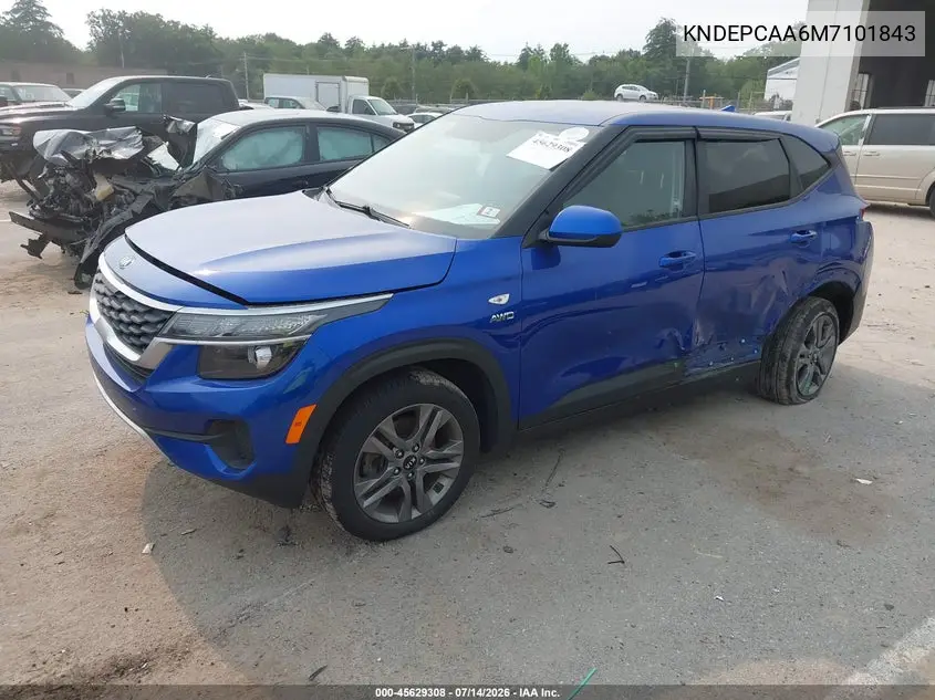 2021 Kia Seltos Lx VIN: KNDEPCAA6M7101843 Lot: 45629308