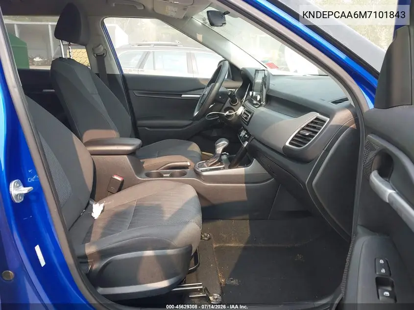 2021 Kia Seltos Lx VIN: KNDEPCAA6M7101843 Lot: 45629308