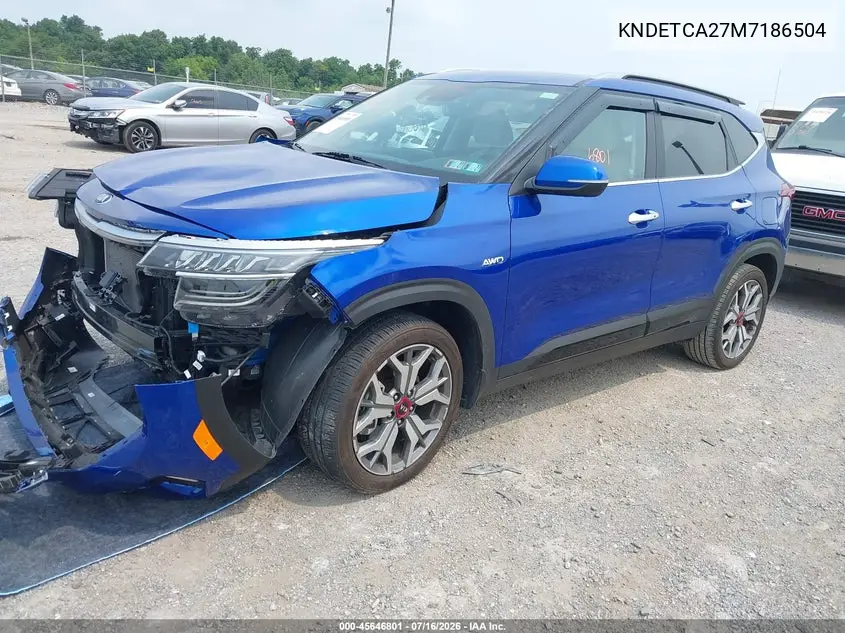 2021 Kia Seltos Sx Turbo VIN: KNDETCA27M7186504 Lot: 45646801