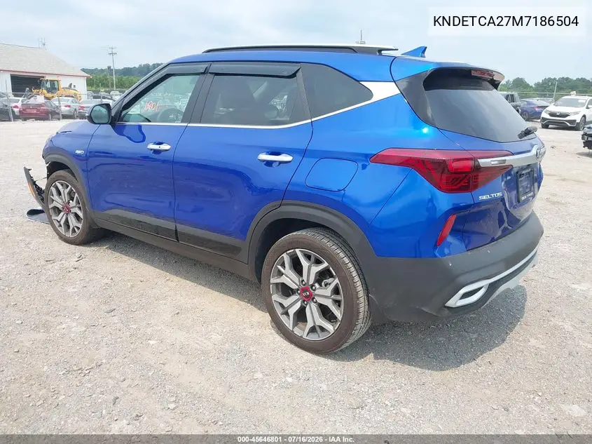 2021 Kia Seltos Sx Turbo VIN: KNDETCA27M7186504 Lot: 45646801