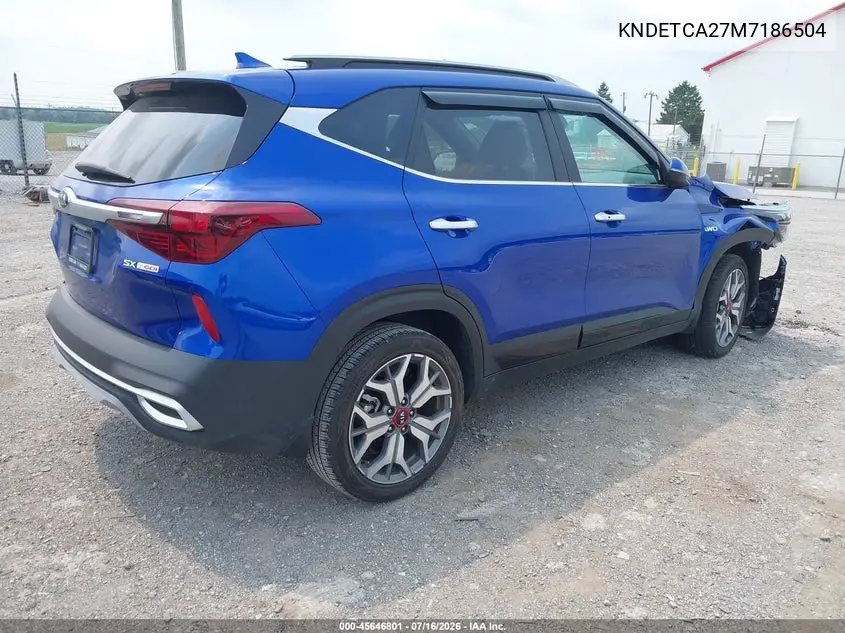 2021 Kia Seltos Sx Turbo VIN: KNDETCA27M7186504 Lot: 45646801