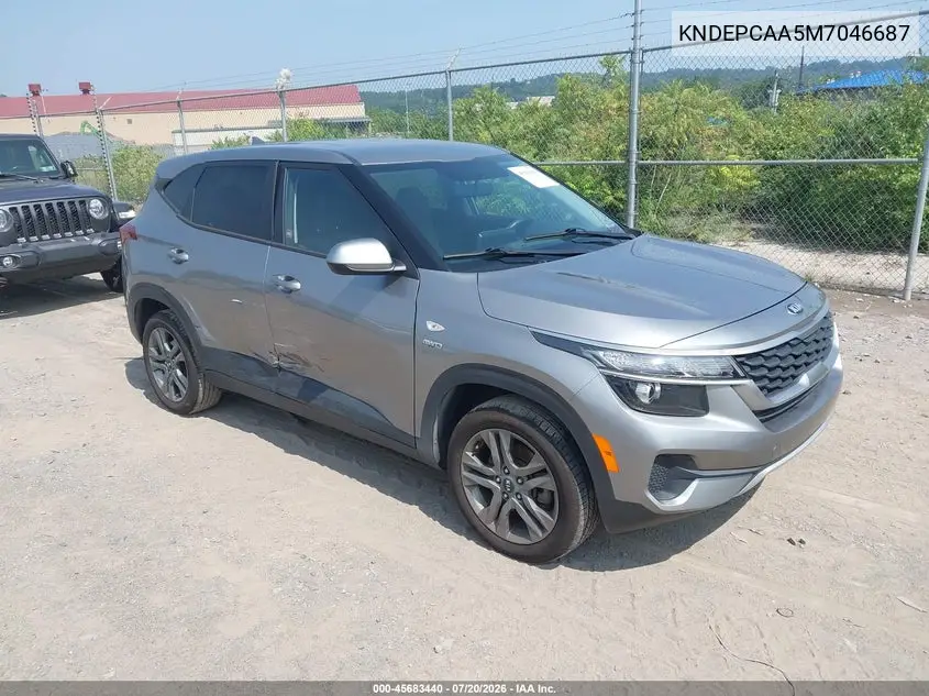 2021 Kia Seltos Lx VIN: KNDEPCAA5M7046687 Lot: 45683440