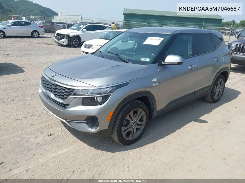 2021 Kia Seltos Lx VIN: KNDEPCAA5M7046687 Lot: 45683440