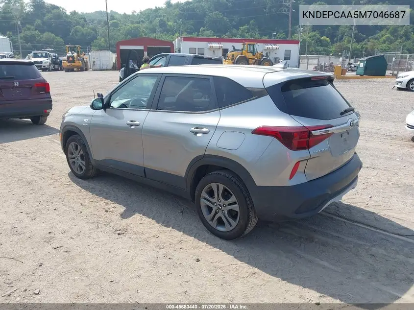 2021 Kia Seltos Lx VIN: KNDEPCAA5M7046687 Lot: 45683440