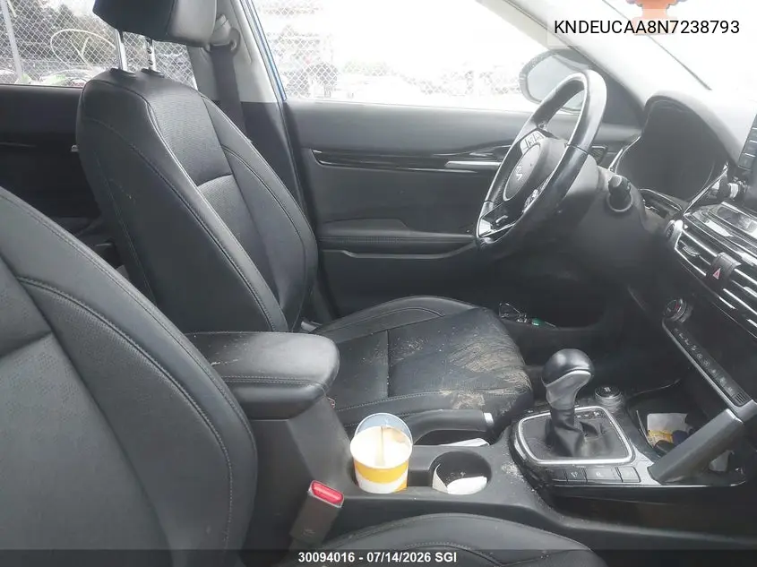 2022 Kia Seltos S VIN: KNDEUCAA8N7238793 Lot: 30094016