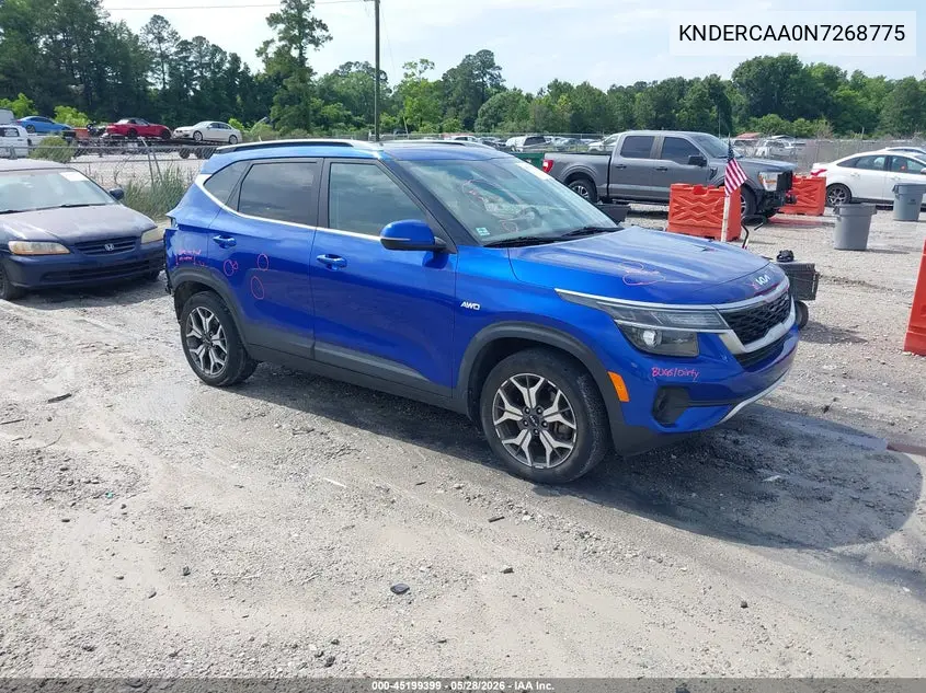 2022 Kia Seltos Ex VIN: KNDERCAA0N7268775 Lot: 45199399