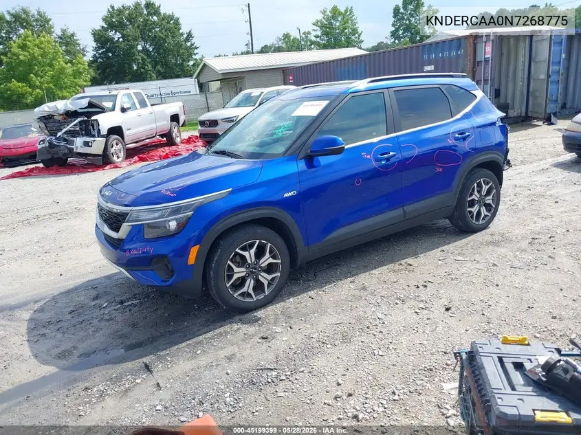 2022 Kia Seltos Ex VIN: KNDERCAA0N7268775 Lot: 45199399