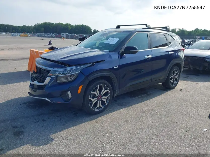 2022 Kia Seltos Sx Turbo VIN: KNDETCA27N7255547 Lot: 45323761