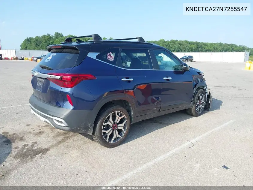 2022 Kia Seltos Sx Turbo VIN: KNDETCA27N7255547 Lot: 45323761