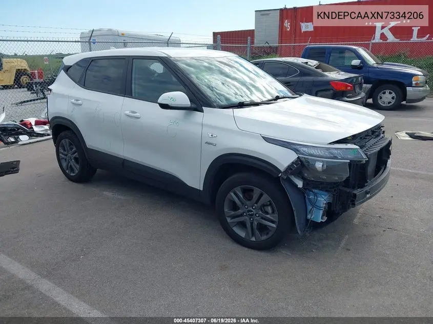 2022 Kia Seltos Lx VIN: KNDEPCAAXN7334206 Lot: 45407307
