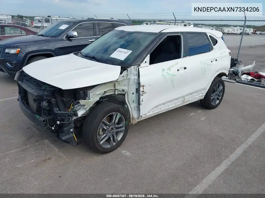 2022 Kia Seltos Lx VIN: KNDEPCAAXN7334206 Lot: 45407307