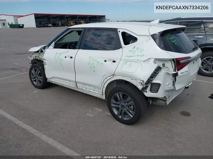 2022 Kia Seltos Lx VIN: KNDEPCAAXN7334206 Lot: 45407307