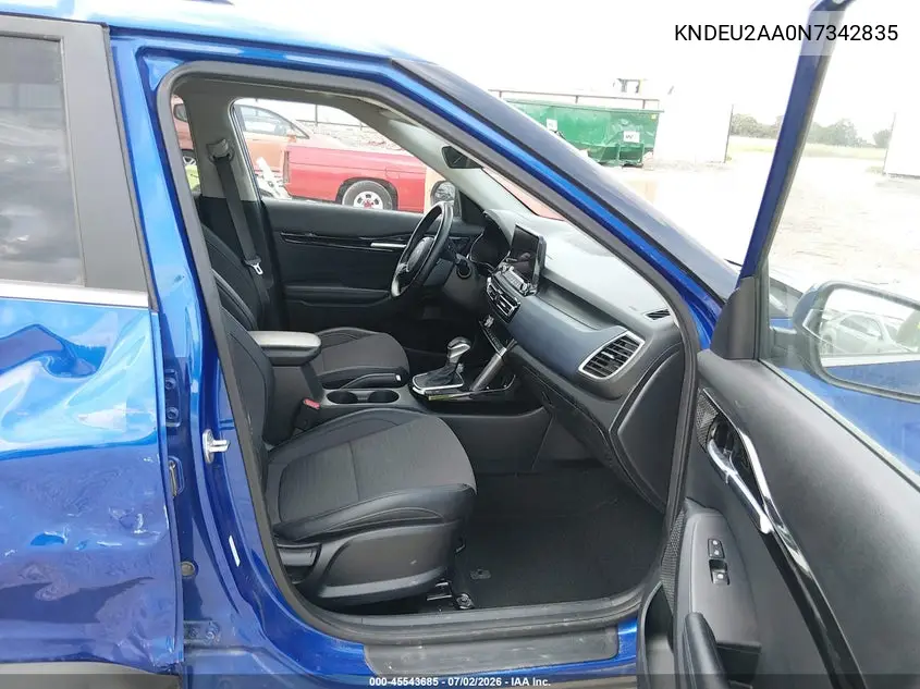 2022 Kia Seltos S VIN: KNDEU2AA0N7342835 Lot: 45543685