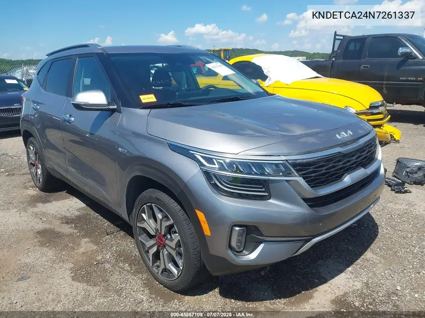 2022 Kia Seltos Sx Turbo VIN: KNDETCA24N7261337 Lot: 45557109