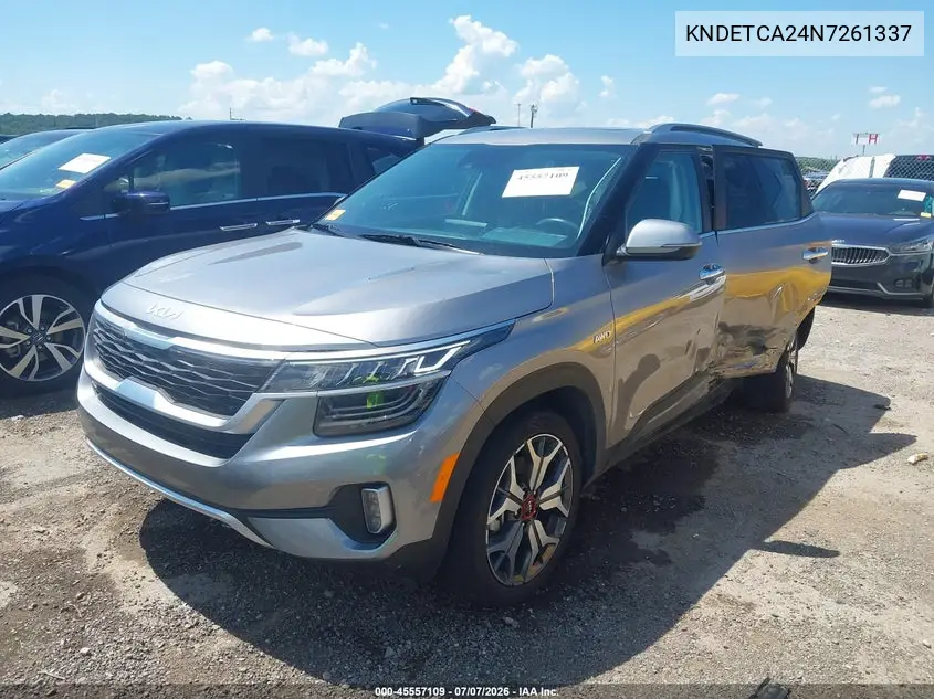 2022 Kia Seltos Sx Turbo VIN: KNDETCA24N7261337 Lot: 45557109
