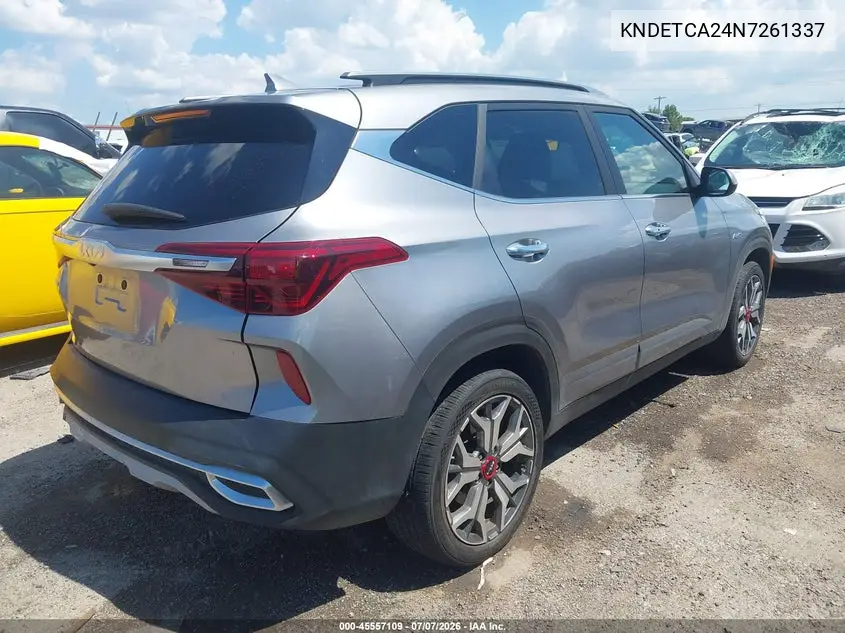 2022 Kia Seltos Sx Turbo VIN: KNDETCA24N7261337 Lot: 45557109