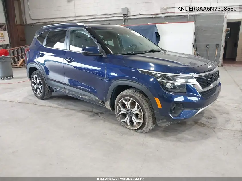 2022 Kia Seltos Ex VIN: KNDERCAA5N7308560 Lot: 45583557