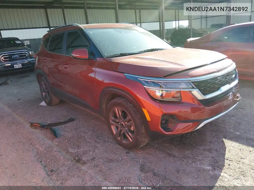 2022 Kia Seltos S VIN: KNDEU2AA1N7342892 Lot: 45596052
