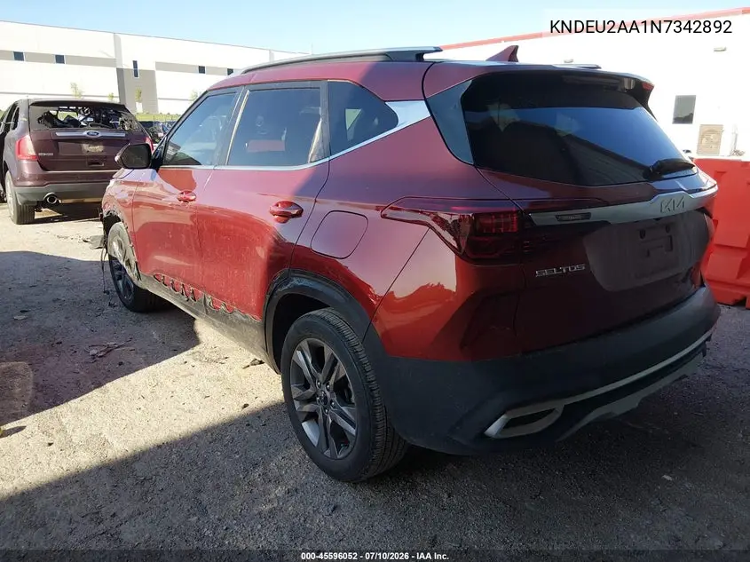 2022 Kia Seltos S VIN: KNDEU2AA1N7342892 Lot: 45596052