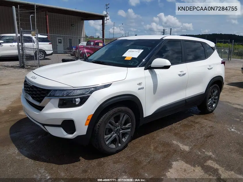 2022 Kia Seltos Lx VIN: KNDEPCAA0N7284755 Lot: 45597771
