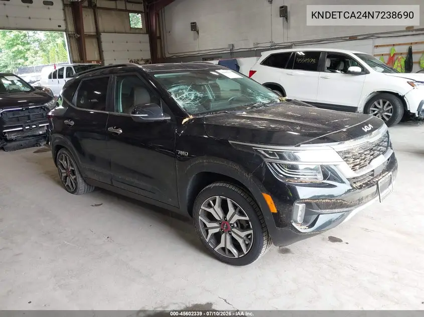 2022 Kia Seltos Sx Turbo VIN: KNDETCA24N7238690 Lot: 45602339