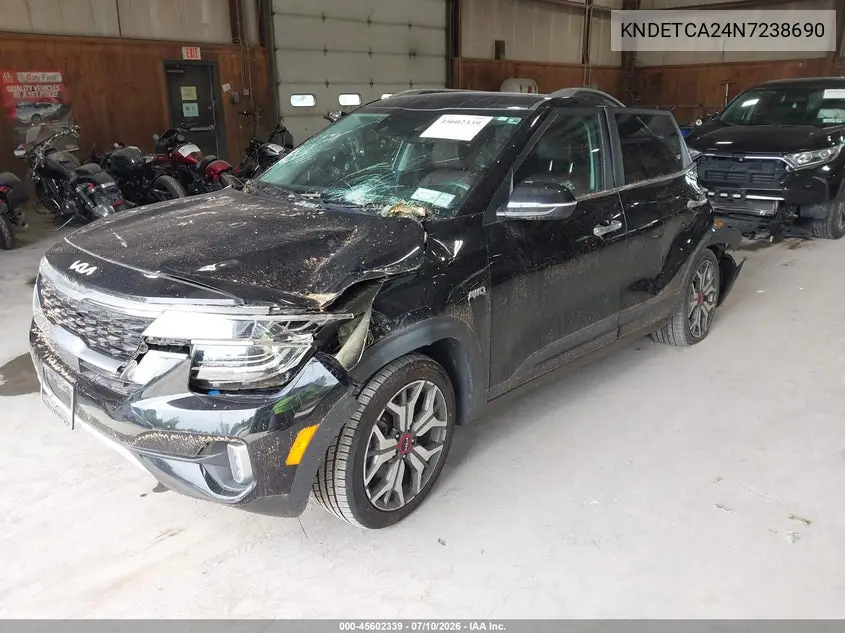 2022 Kia Seltos Sx Turbo VIN: KNDETCA24N7238690 Lot: 45602339