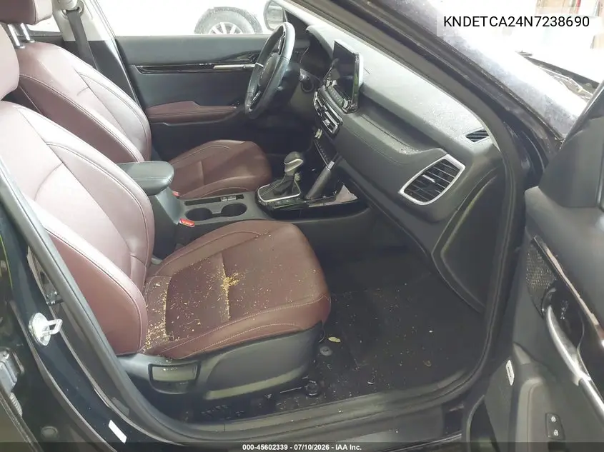 2022 Kia Seltos Sx Turbo VIN: KNDETCA24N7238690 Lot: 45602339