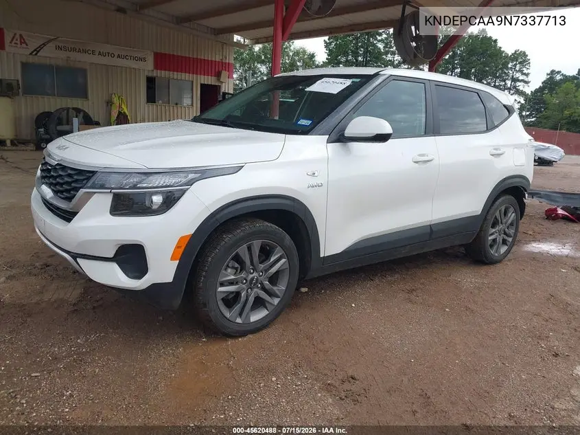 2022 Kia Seltos Lx VIN: KNDEPCAA9N7337713 Lot: 45620488