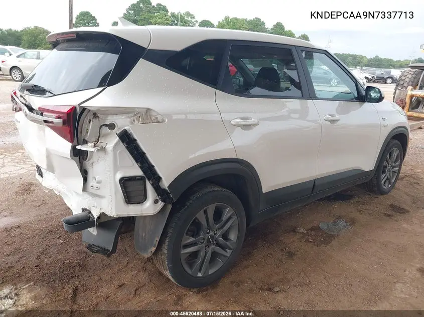 2022 Kia Seltos Lx VIN: KNDEPCAA9N7337713 Lot: 45620488