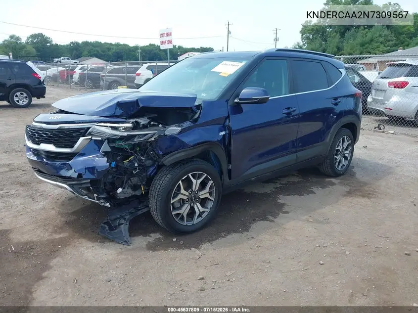 2022 Kia Seltos Ex VIN: KNDERCAA2N7309567 Lot: 45637809