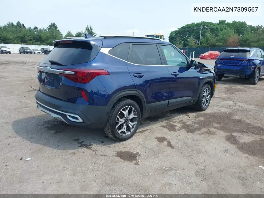 2022 Kia Seltos Ex VIN: KNDERCAA2N7309567 Lot: 45637809