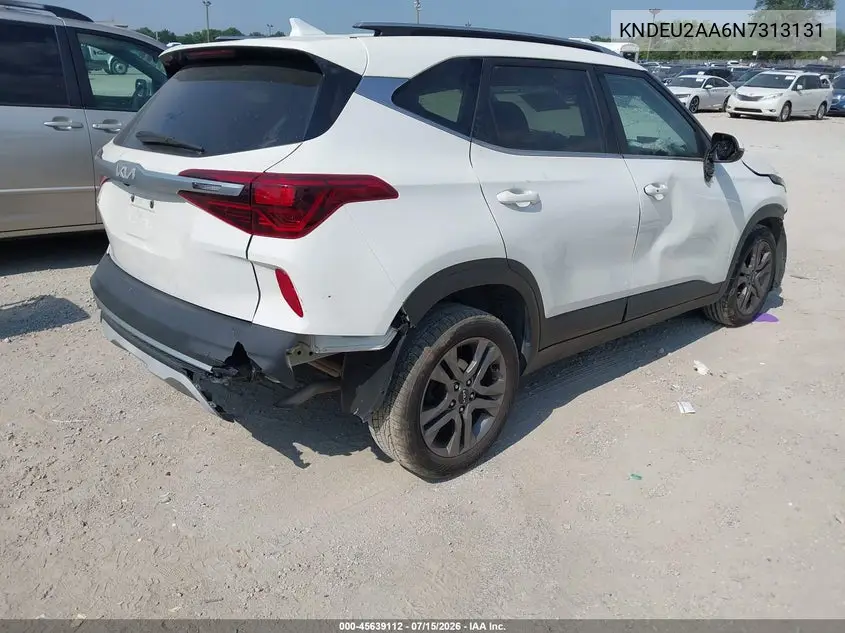 2022 Kia Seltos S VIN: KNDEU2AA6N7313131 Lot: 45639112